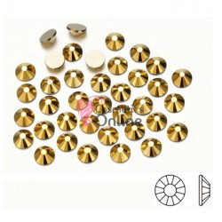 Strasuri din cristale pentru make-up, model SM020DD Auriu Metalizat de 1,2mm